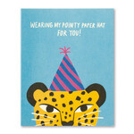 m. lynne designs wearing my pointy hat card