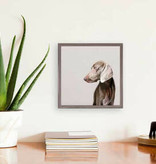 available at m. lynne designs Weimaraner Framed Canvas