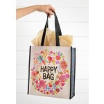 natural life whimsy happy floral wreath gift bag