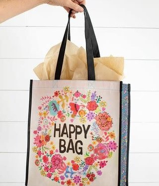 natural life Whimsy Happy Floral Wreath Gift Bag