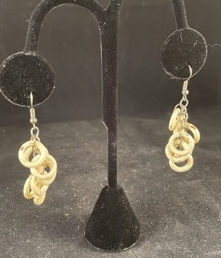 available at m. lynne designs White Beaded Earrings