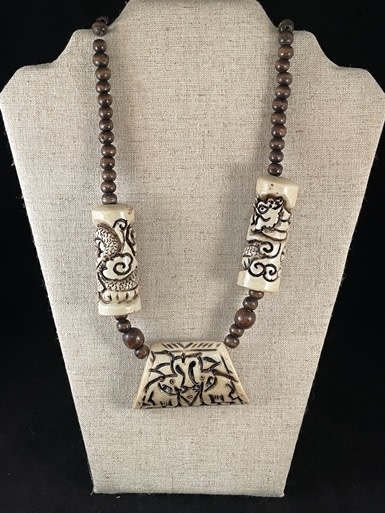 available at m. lynne designs White Bone Necklace