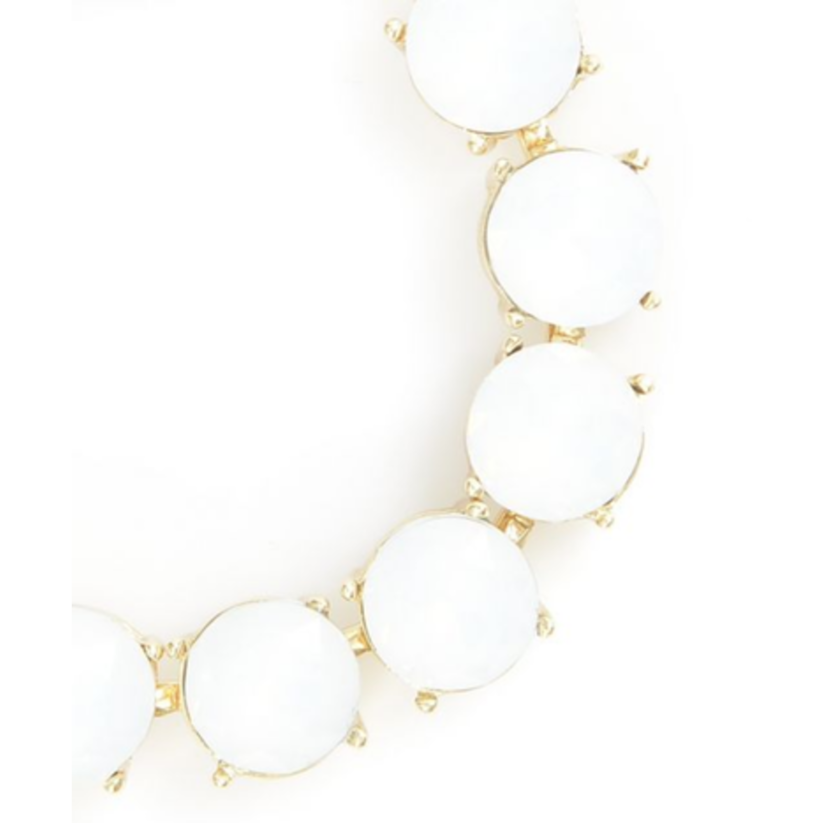 m. lynne designs white chunky diamond bracelet