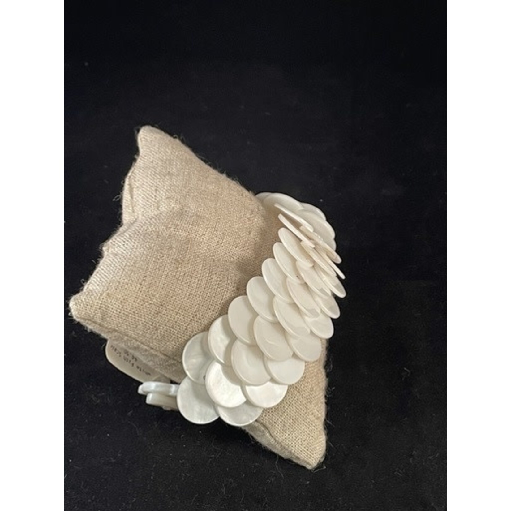 m. lynne designs white fish scale bracelet