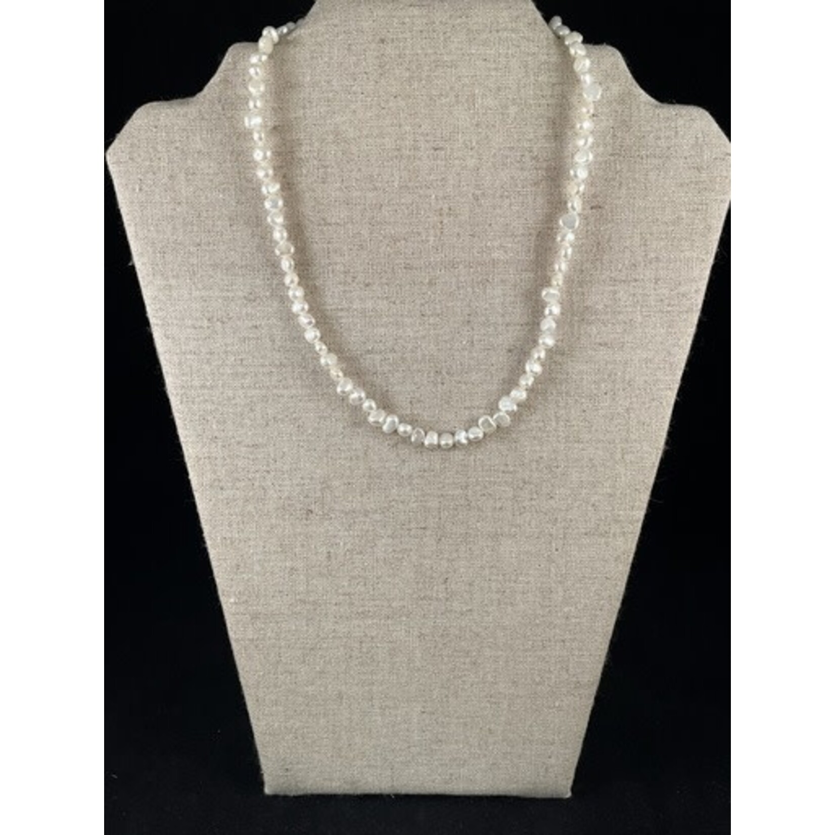 m. lynne designs white freshwater pearl necklace