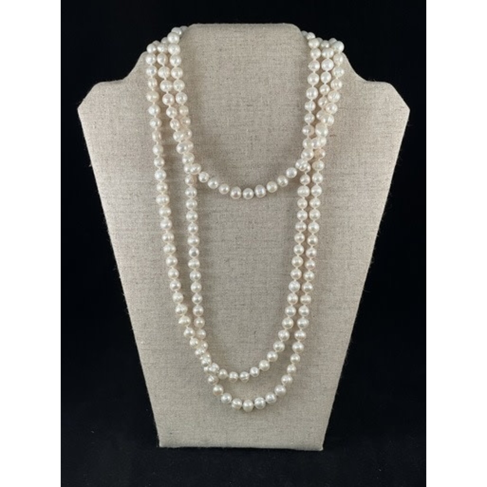 m. lynne designs white pearl necklace