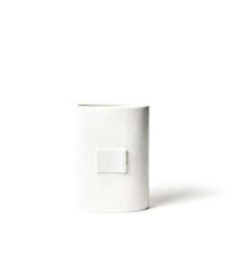 happy everything White Small Dot Oval Mini Vase