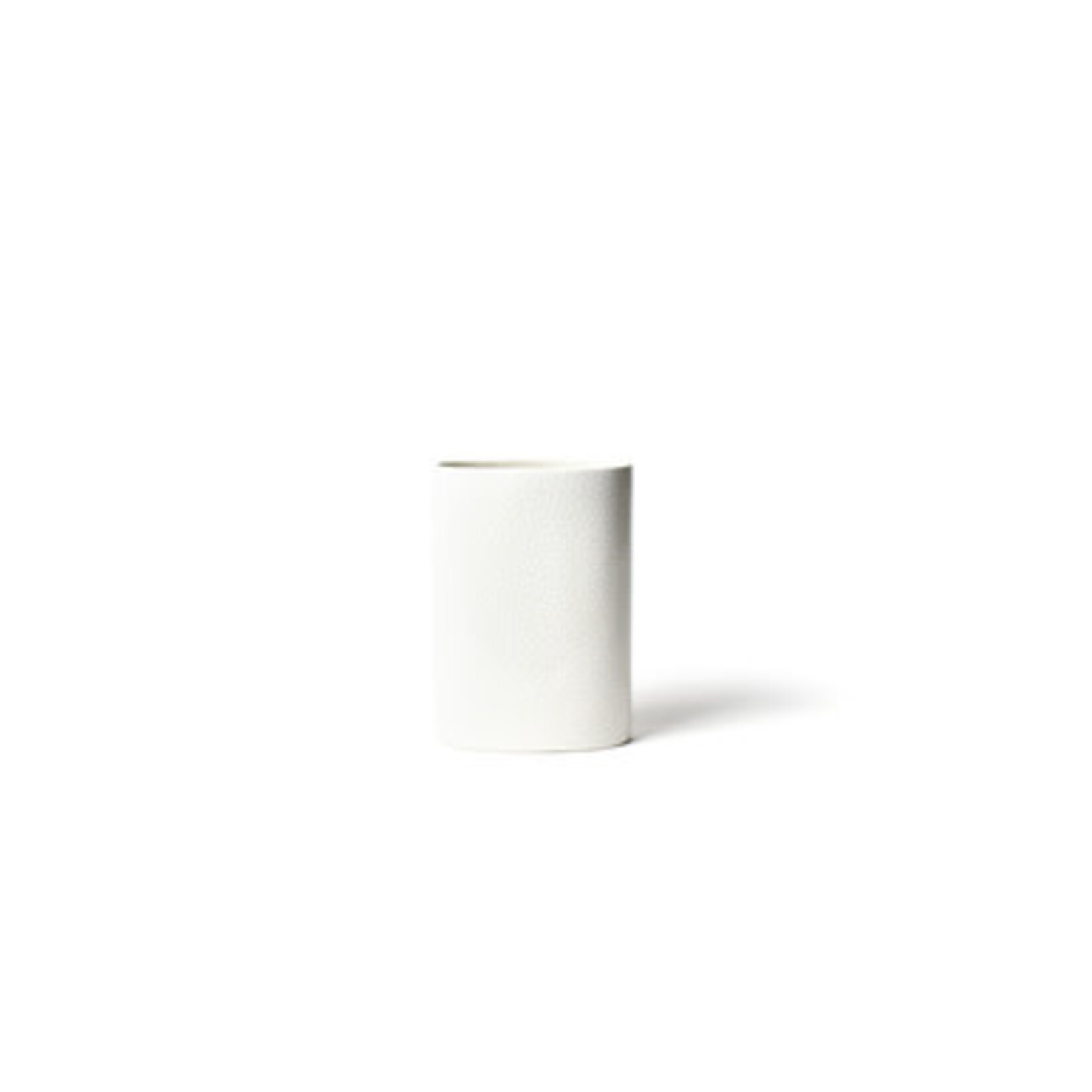 happy everything white small dot oval mini vase