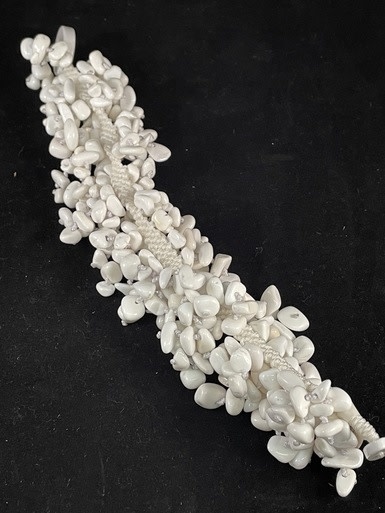 available at m. lynne designs White Stone Bracelet
