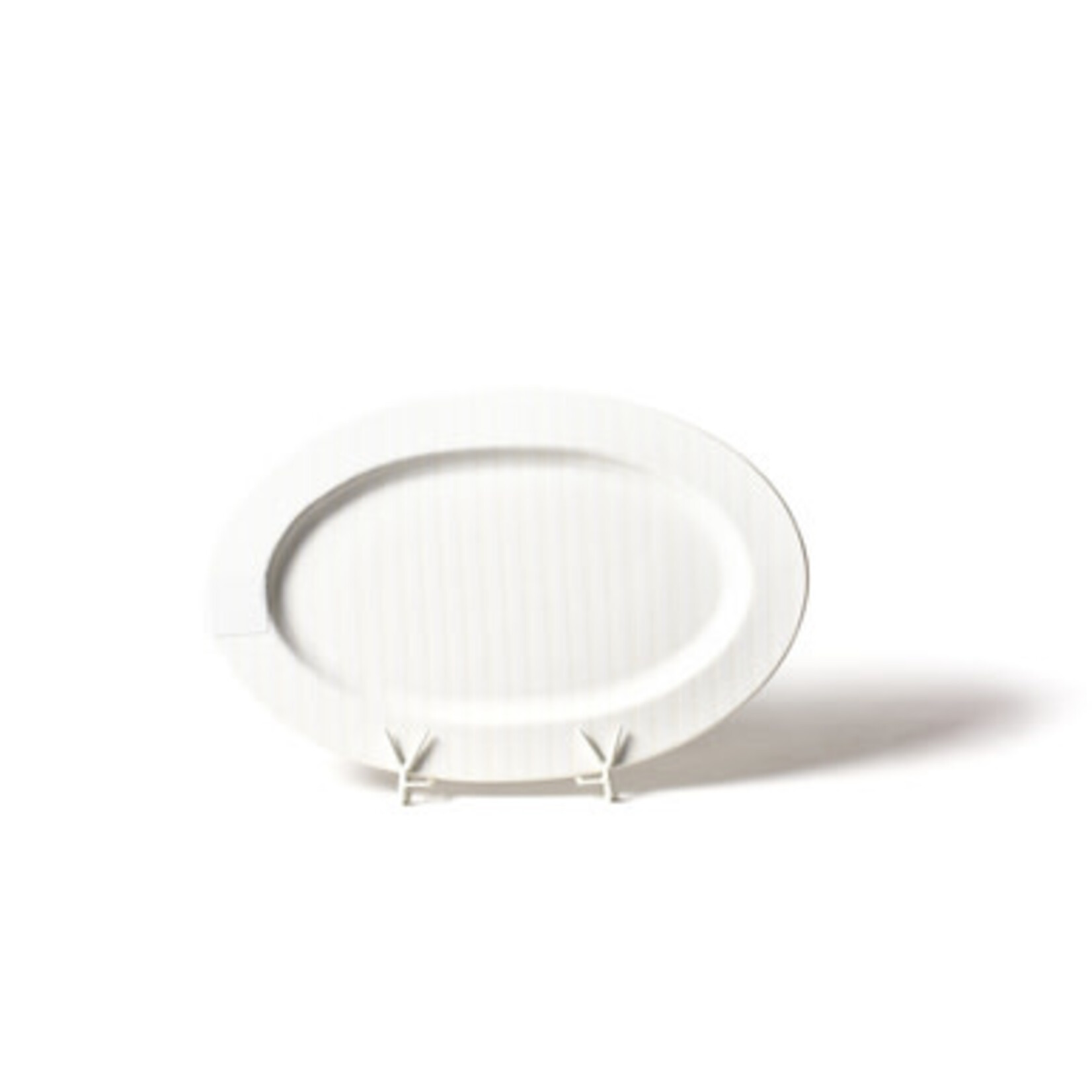 happy everything white stripe big oval entertaining platter