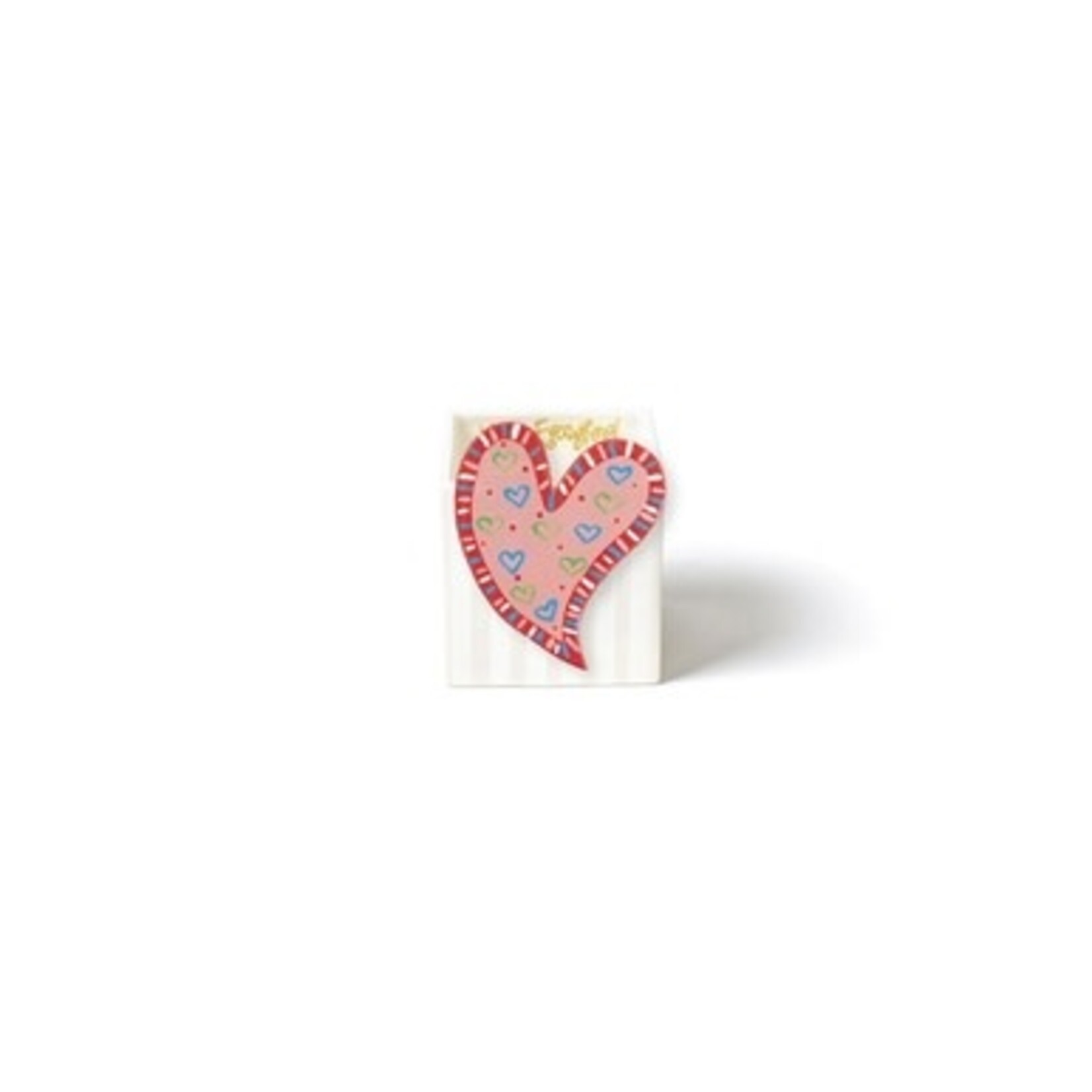 happy everything white stripe small mini nesting cube
