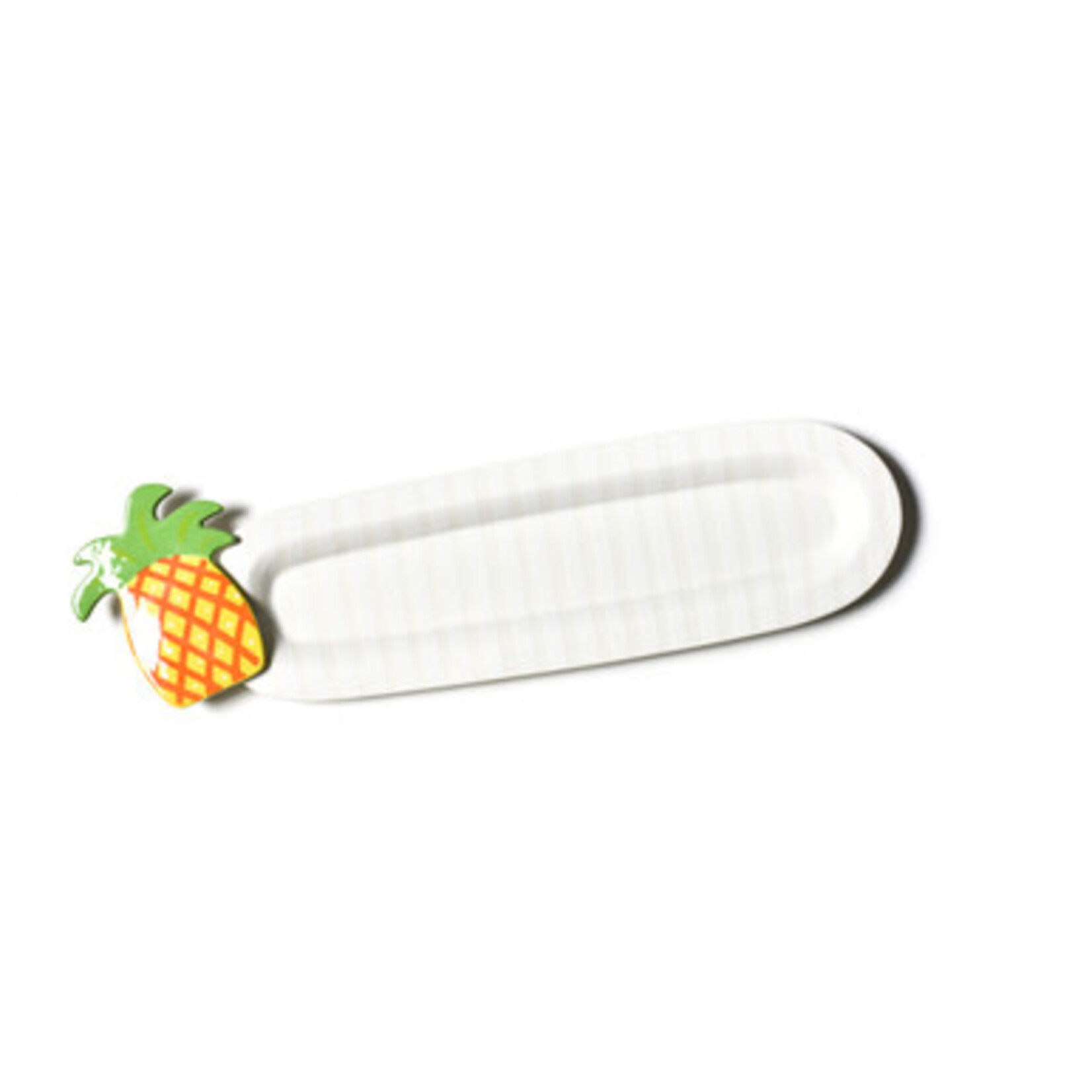 happy everything white stripe mini skinny oval entertaining platter