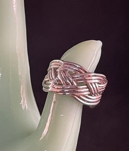 available at m. lynne designs Wide Braided Ring