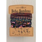 natural life wine floral border boho bandeau