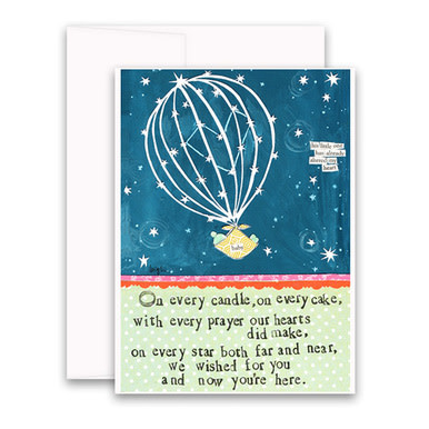 curly girl Wished for You Card