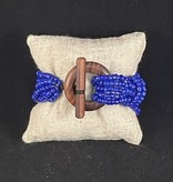 available at m. lynne designs Wood Toggle Beaded Bracelet