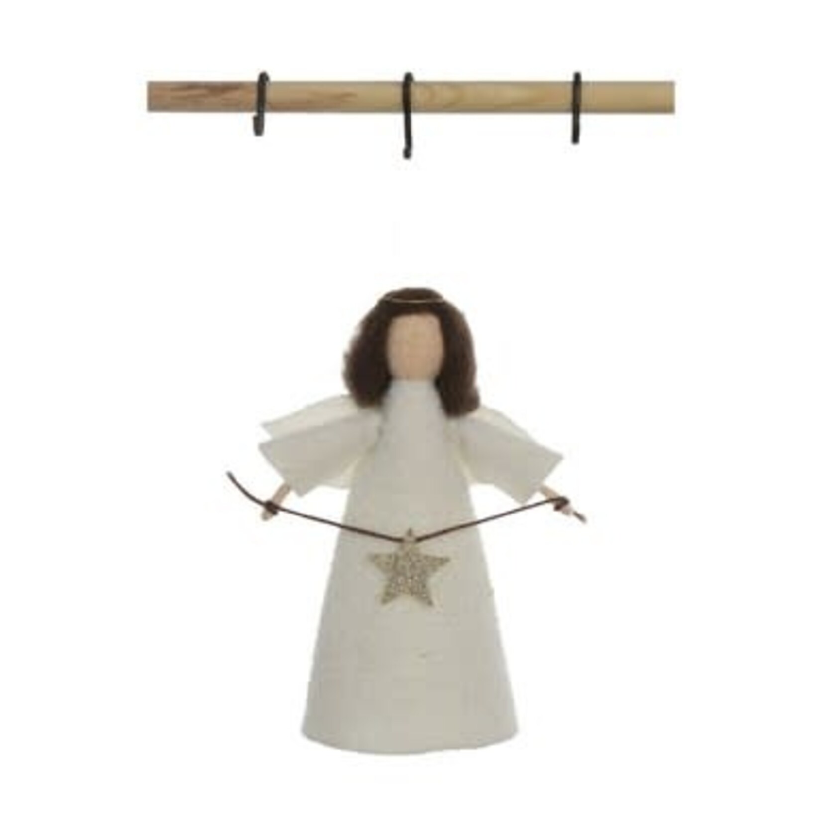 m. lynne designs wool felt angel tree topper