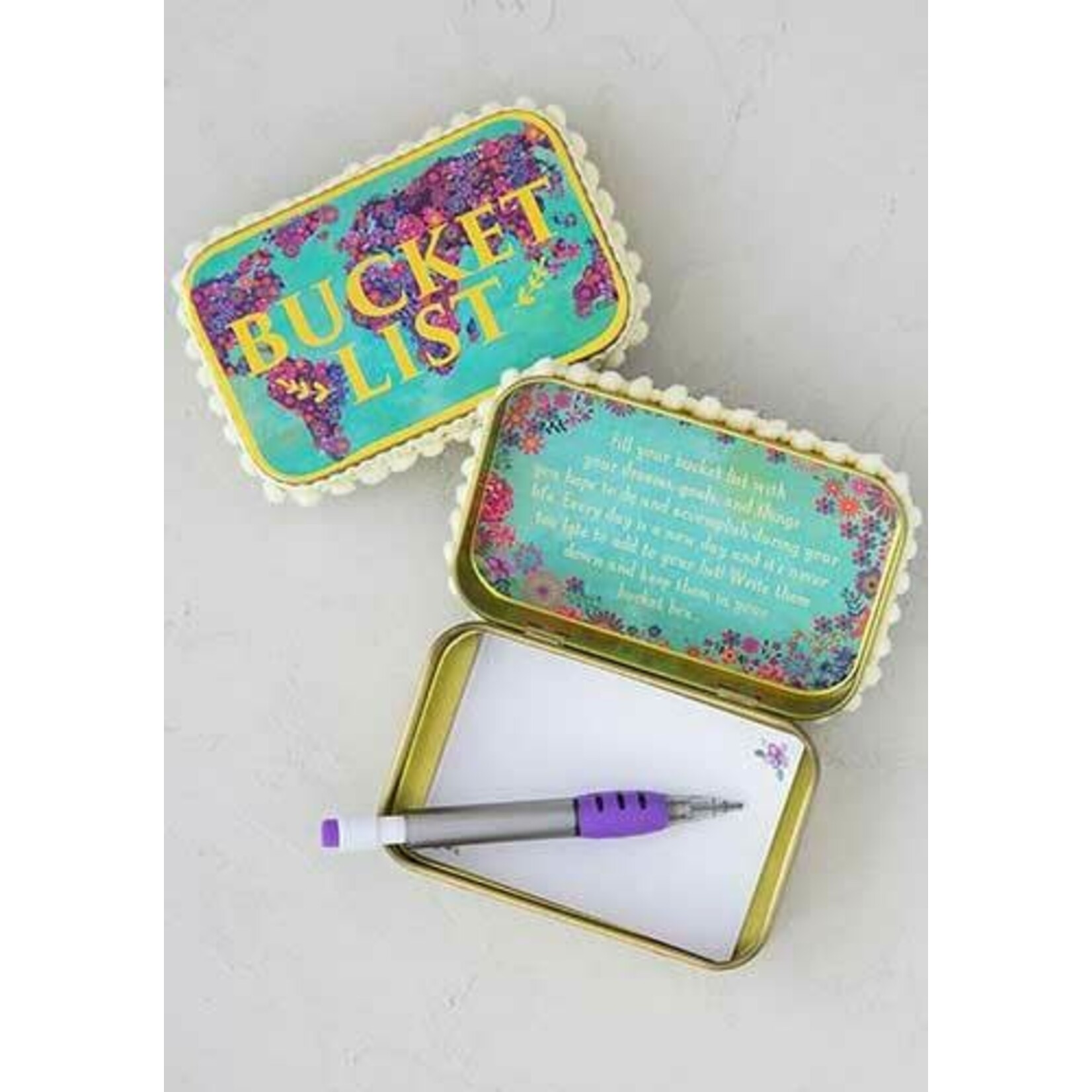 natural life world map bucket list prayer box