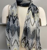 available at m. lynne designs Yellow and Gray Head Scarf