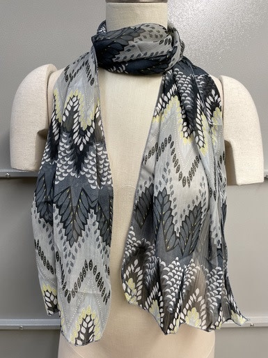 available at m. lynne designs Yellow and Gray Head Scarf