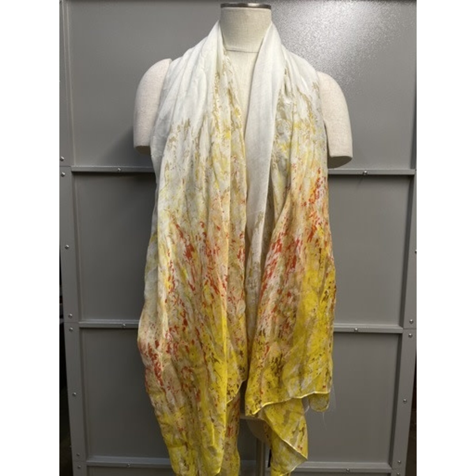 m. lynne designs yellow floral scarf