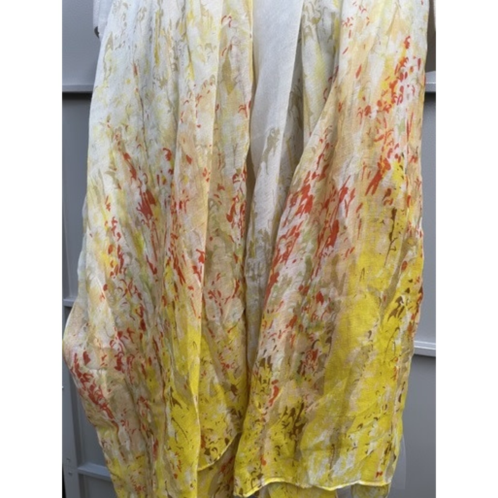 m. lynne designs yellow floral scarf