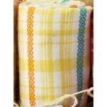 m. lynne designs yellow madras tea towel