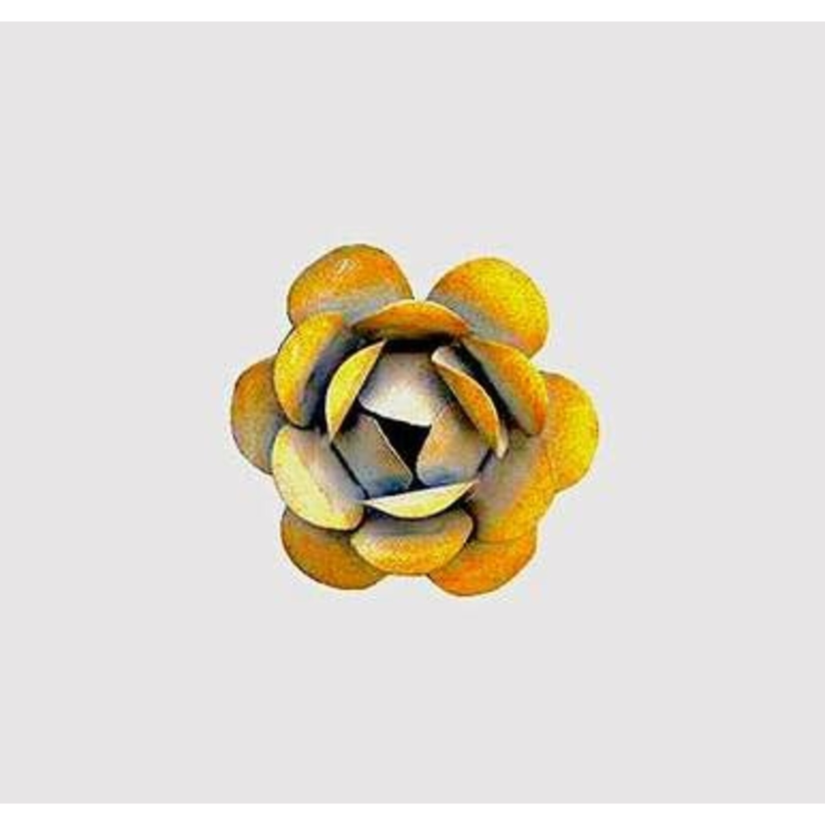m. lynne designs yellow rosebud magnet