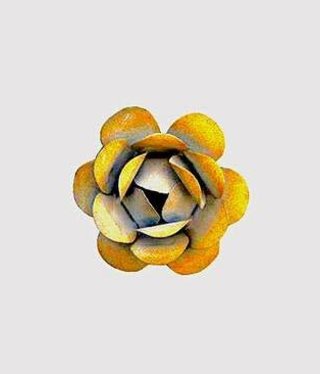 available at m. lynne designs Yellow Rosebud Magnet