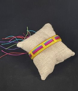available at m. lynne designs Yellow Wrapped Thread Cuff
