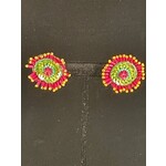 m. lynne designs beaded flower earring