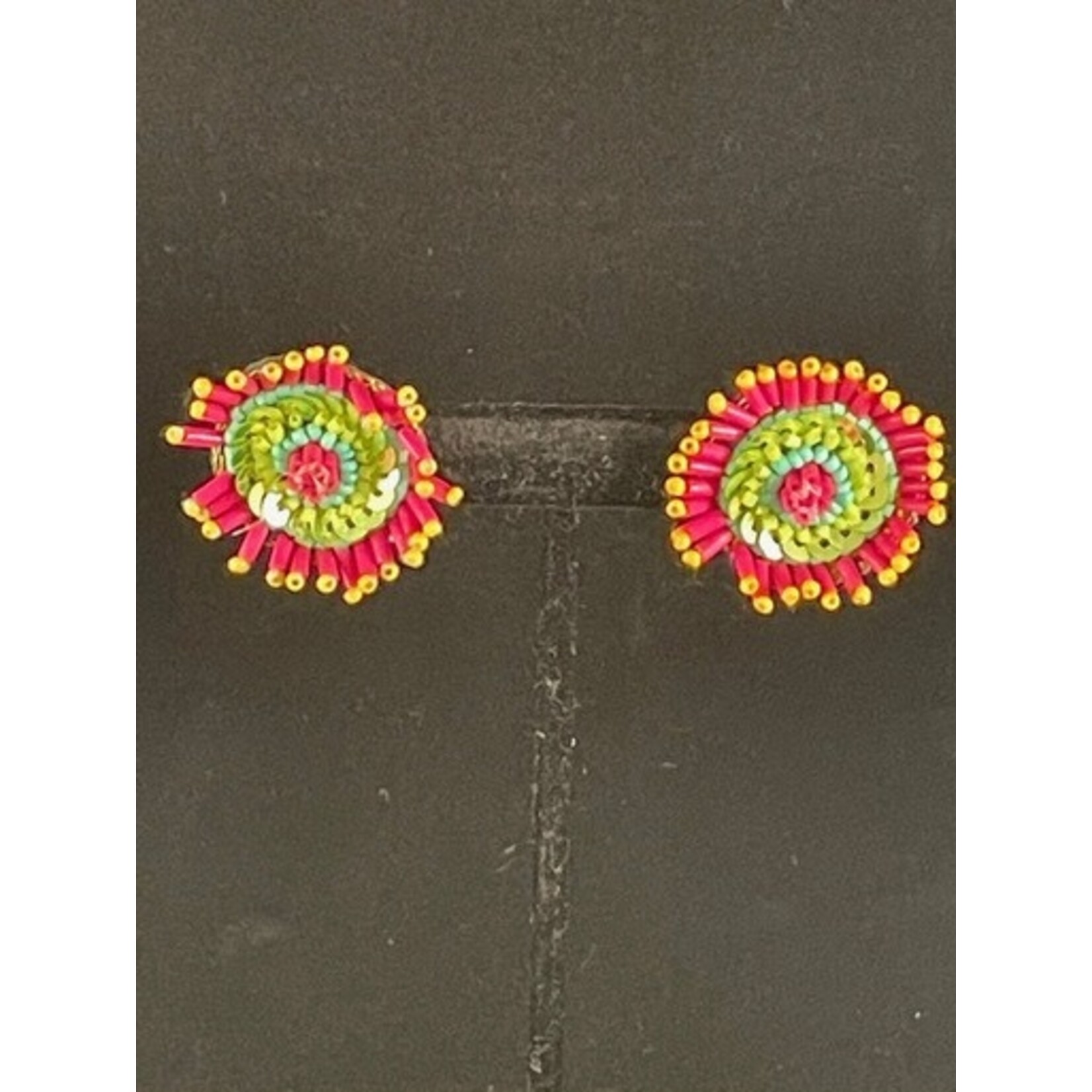 m. lynne designs beaded flower earring