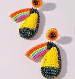 available at m. lynne designs Beaded Tucan Earring