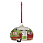 m. lynne designs camper with lights glass ornament
