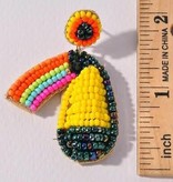 available at m. lynne designs Beaded Tucan Earring