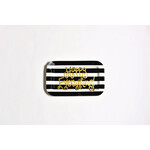 happy everything black stripe happy everything mini rectangle platter