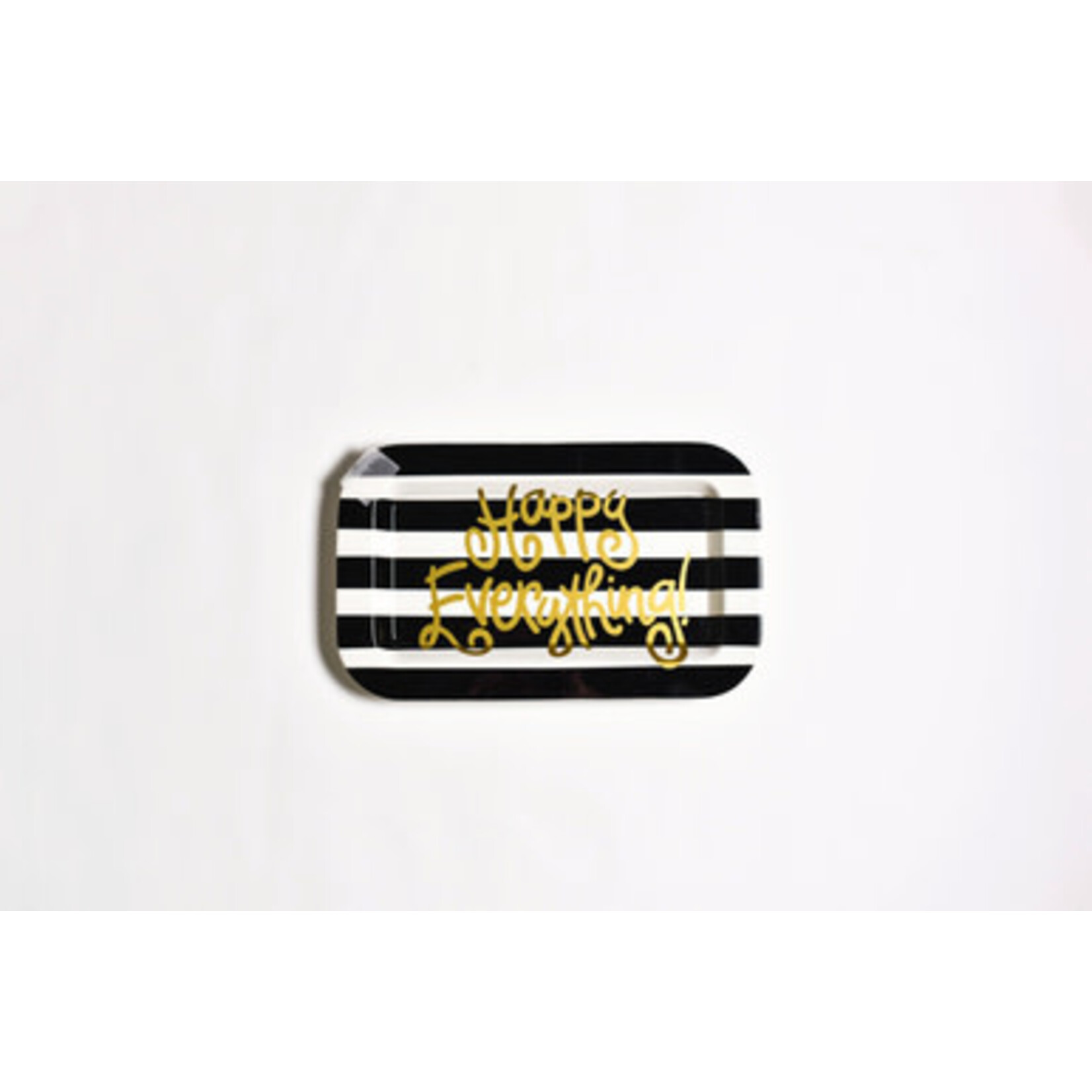 happy everything black stripe happy everything mini rectangle platter