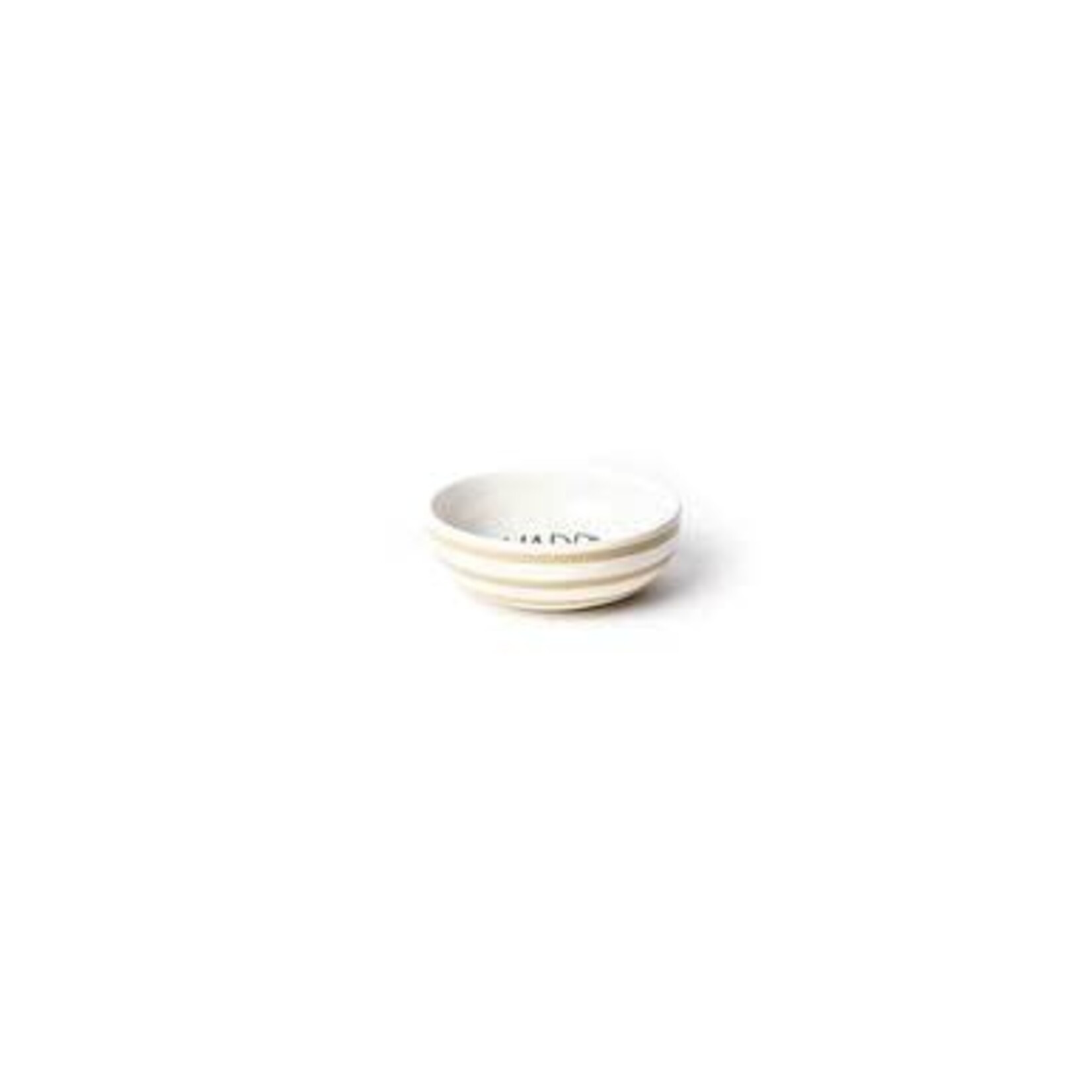 happy everything cobble stripe dipping bowl