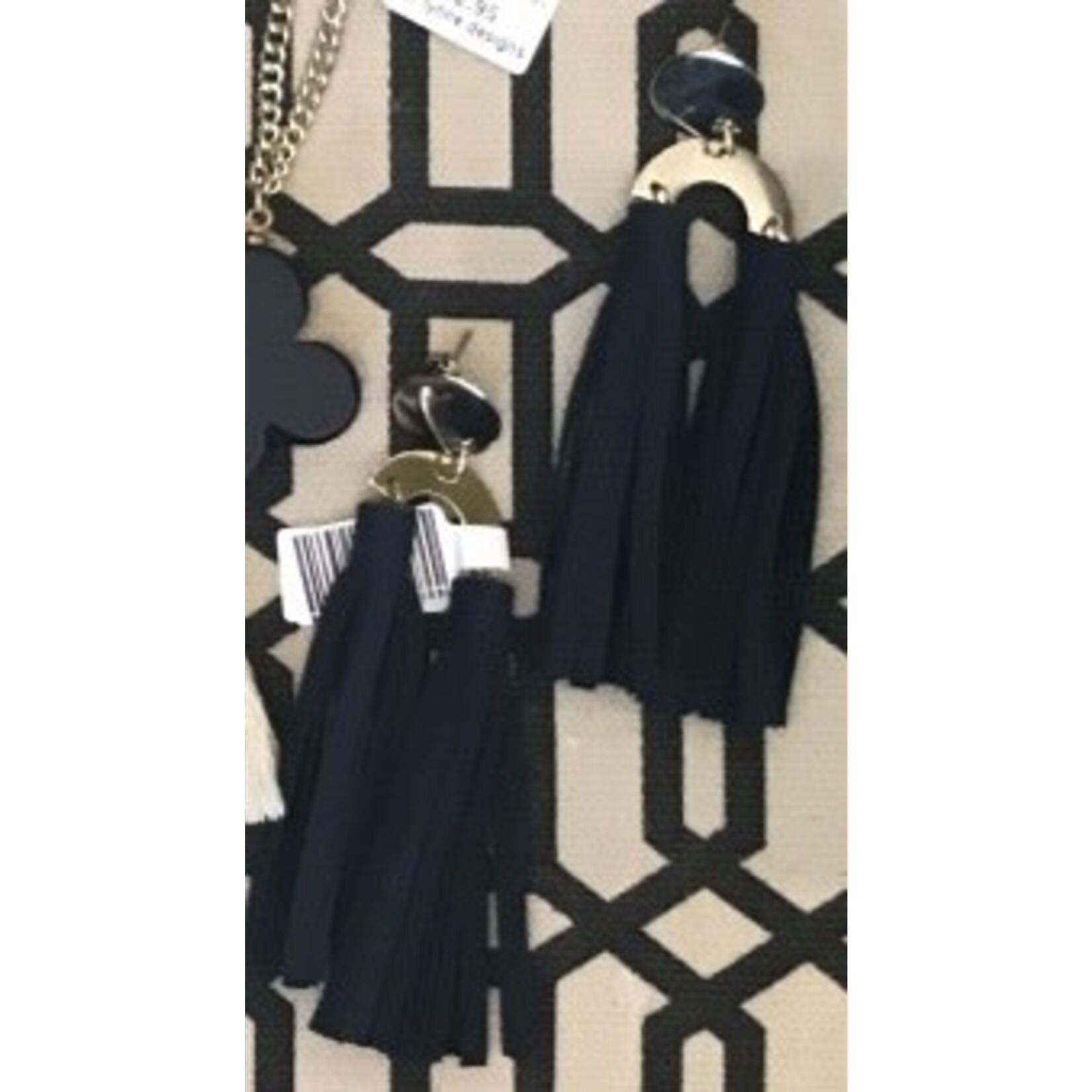 m. lynne designs double tassel suede earring