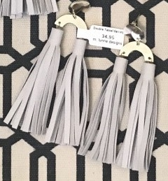 available at m. lynne designs Double Tassel Earring