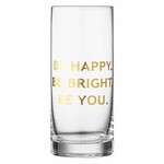 m. lynne designs happy bright you drinking glass