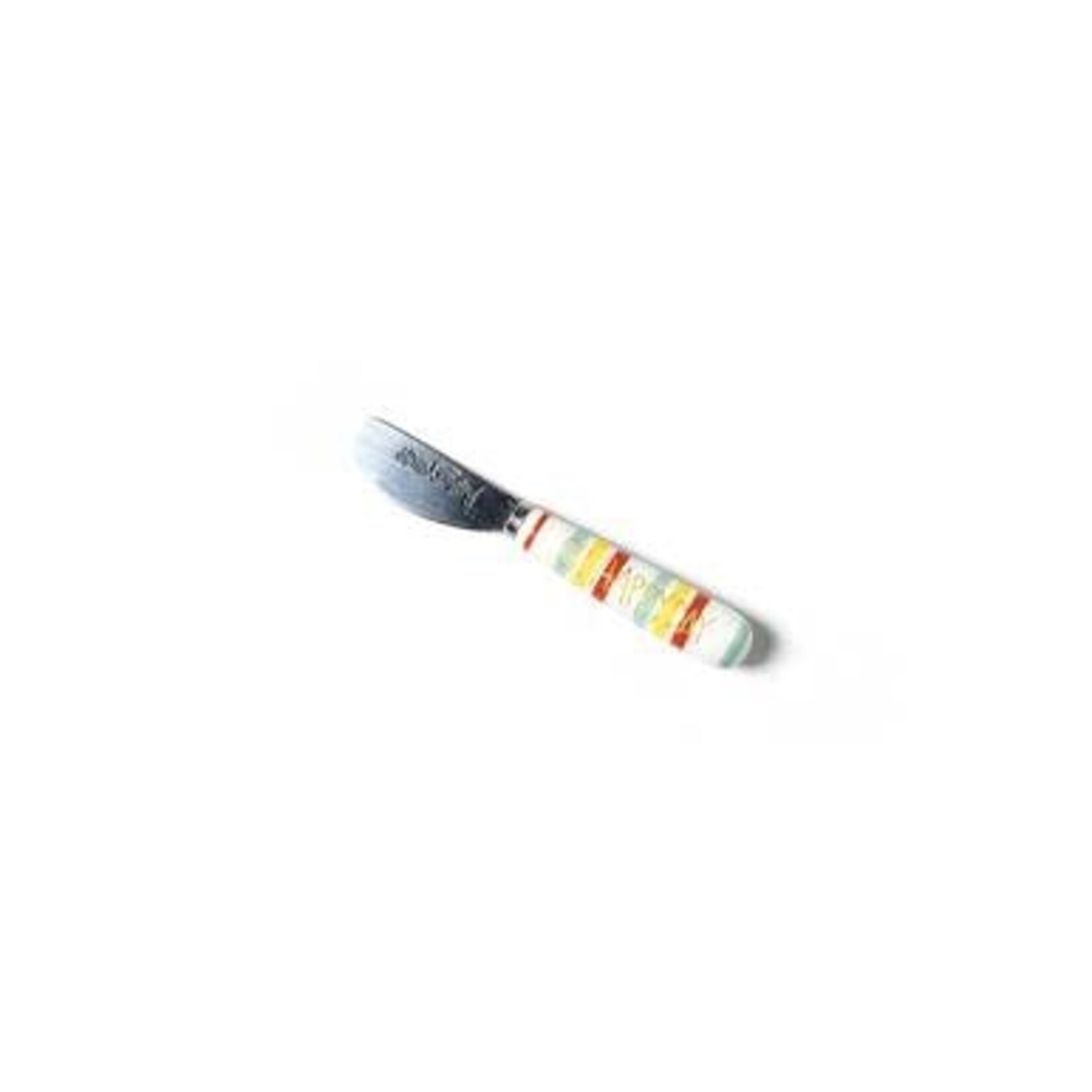 happy everything multi stripe oh happy day appetizer spreader