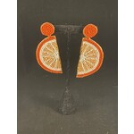 m. lynne designs orange slice earring