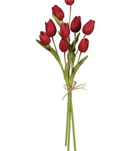 available at m. lynne designs Red Tulip Bundle, 15.5"