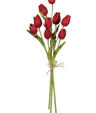 available at m. lynne designs Red Tulip Bundle, 15.5"