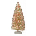 m. lynne designs sisal with red, white & green sprinkles bottlebrush tree
