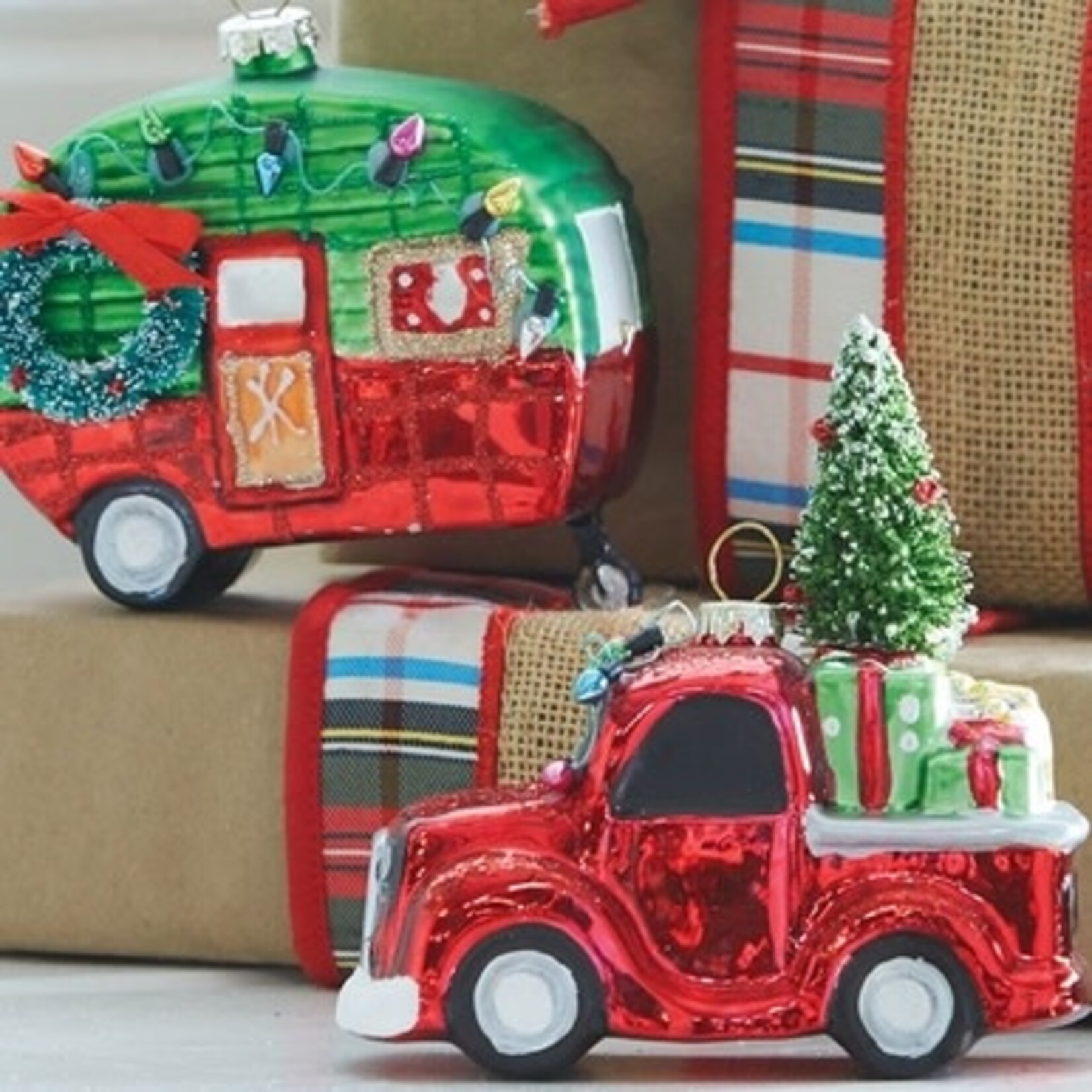 m. lynne designs truck/ camper ornament