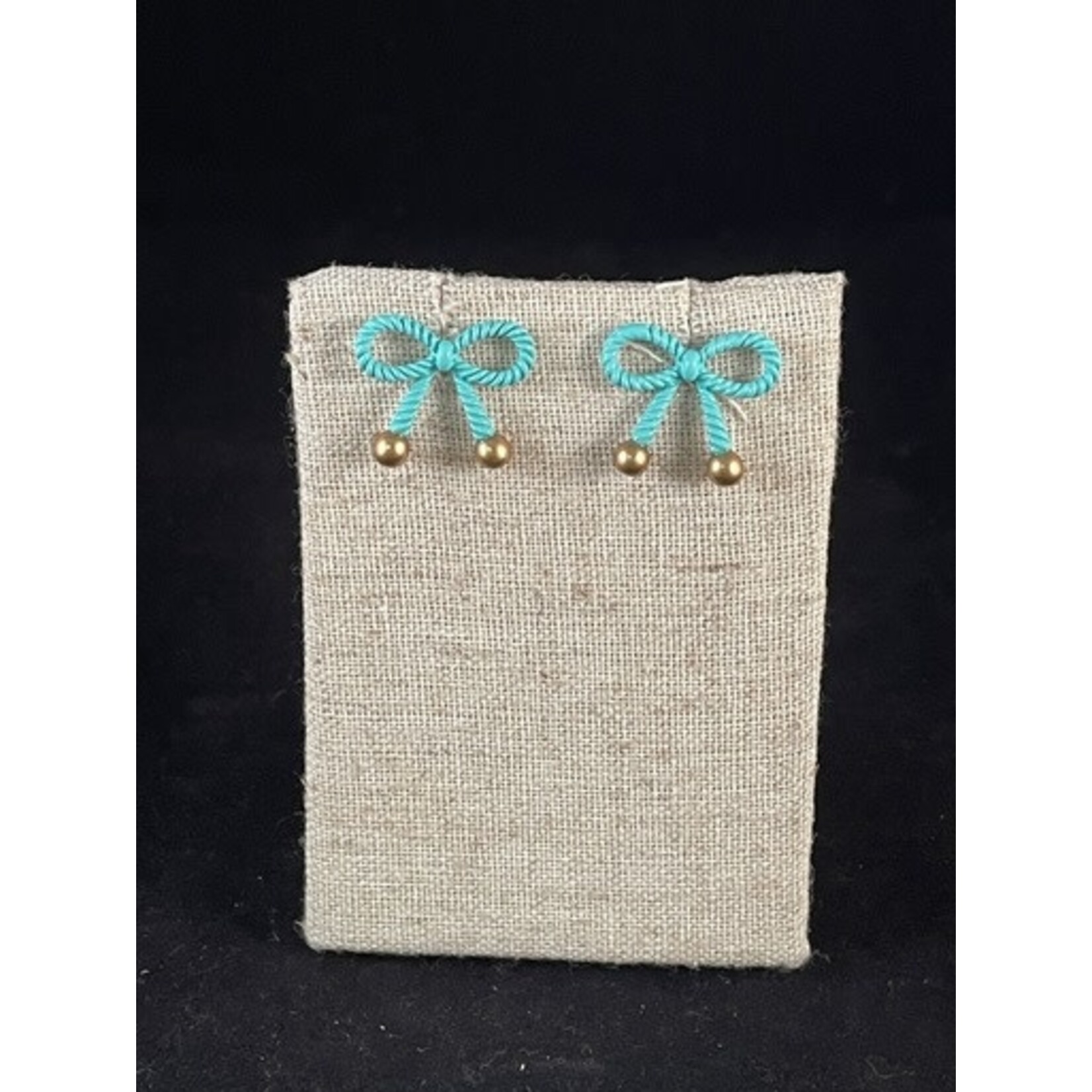 m. lynne designs turquoise butterfly knot earring