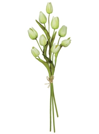 available at m. lynne designs White Tulip Bundle, 15.5"