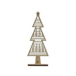 m. lynne designs short wood laser tree with glitter
